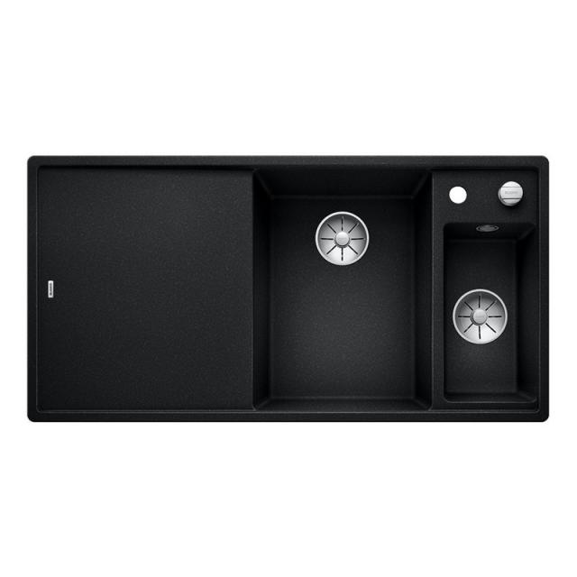 Blanco Axia III 6 S kitchen sink with half bowl and drainer anthracite, with glass chopping board