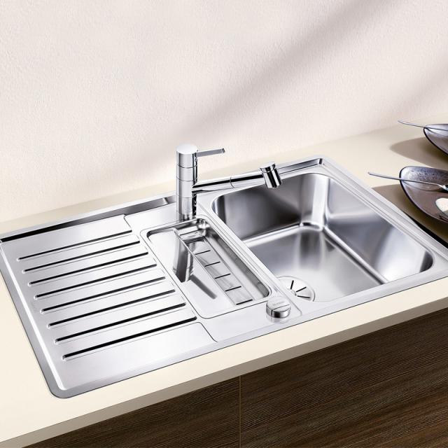Blanco Classic Pro 5 S-IF kitchen sink with half bowl and drainer, reversible