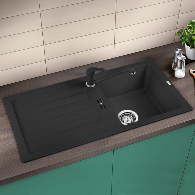 Blanco Favum 45 S kitchen sink with drainer, reversible anthracite