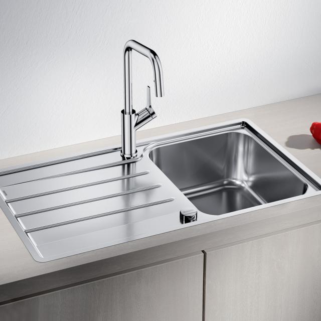 Blanco Lemis 45 S-IF kitchen sink with drainer, reversible