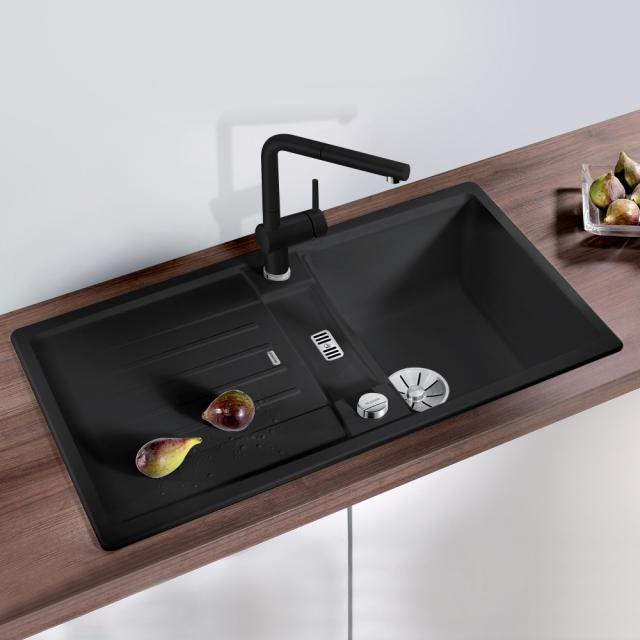 Blanco Lexa 45 S kitchen sink with drainer, reversible black