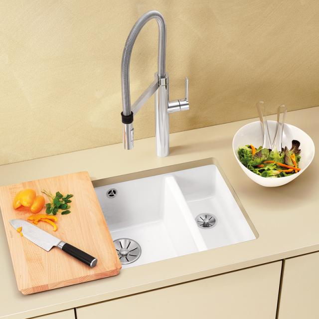Blanco Subline 350/150-U kitchen sink with half bowl white