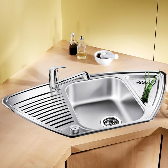Blanco Tipo 9 E kitchen sink with half bowl and drainer