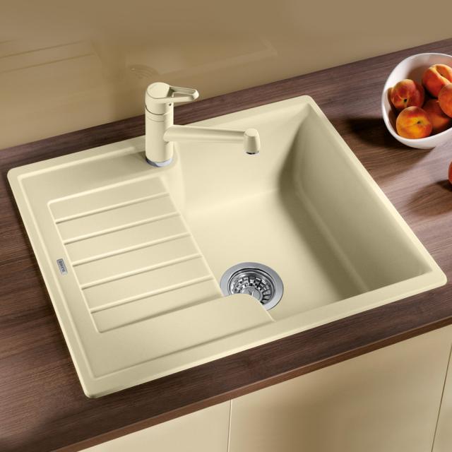 Blanco Zia 40 S kitchen sink with drainer, reversible jasmine