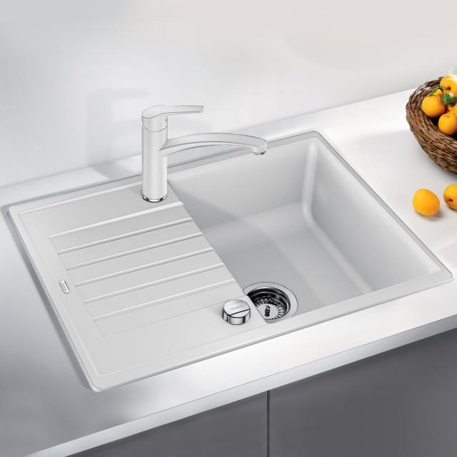 Blanco Zia 45 S Compact kitchen sink with drainer, reversible white