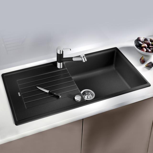 Blanco Zia XL 6 S kitchen sink with drainer, reversible black
