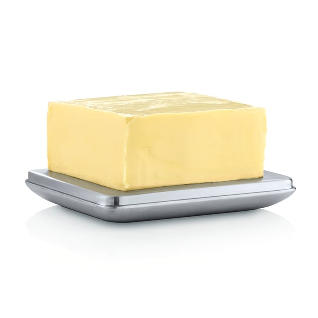 Beurrier Blomus Basic Small - Acier Inoxydable Argenté - Design Rectangulaire