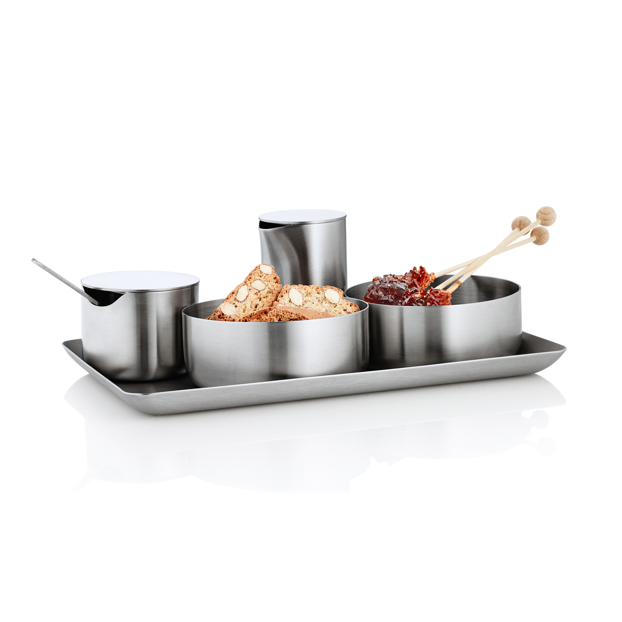 Basic Sugar Bowl with Stainless Steel Lid by Blomus Stainless Steel 