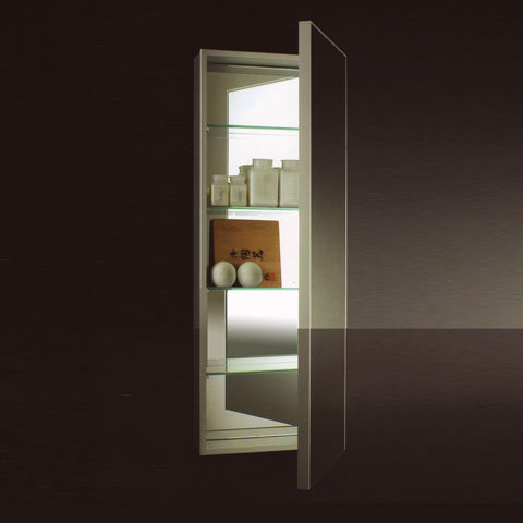 Boffi Square OSAC external mirror cabinet with 1 door