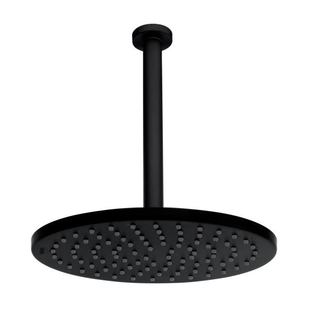 Bossini Black Cosmo overhead shower with ceiling connection