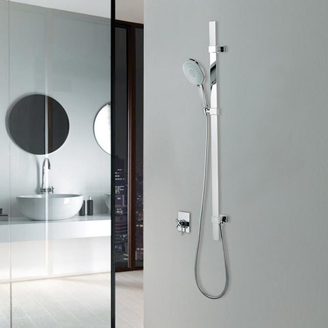 Bossini Flat shower rail set with Mixa/3 Fitair hand shower