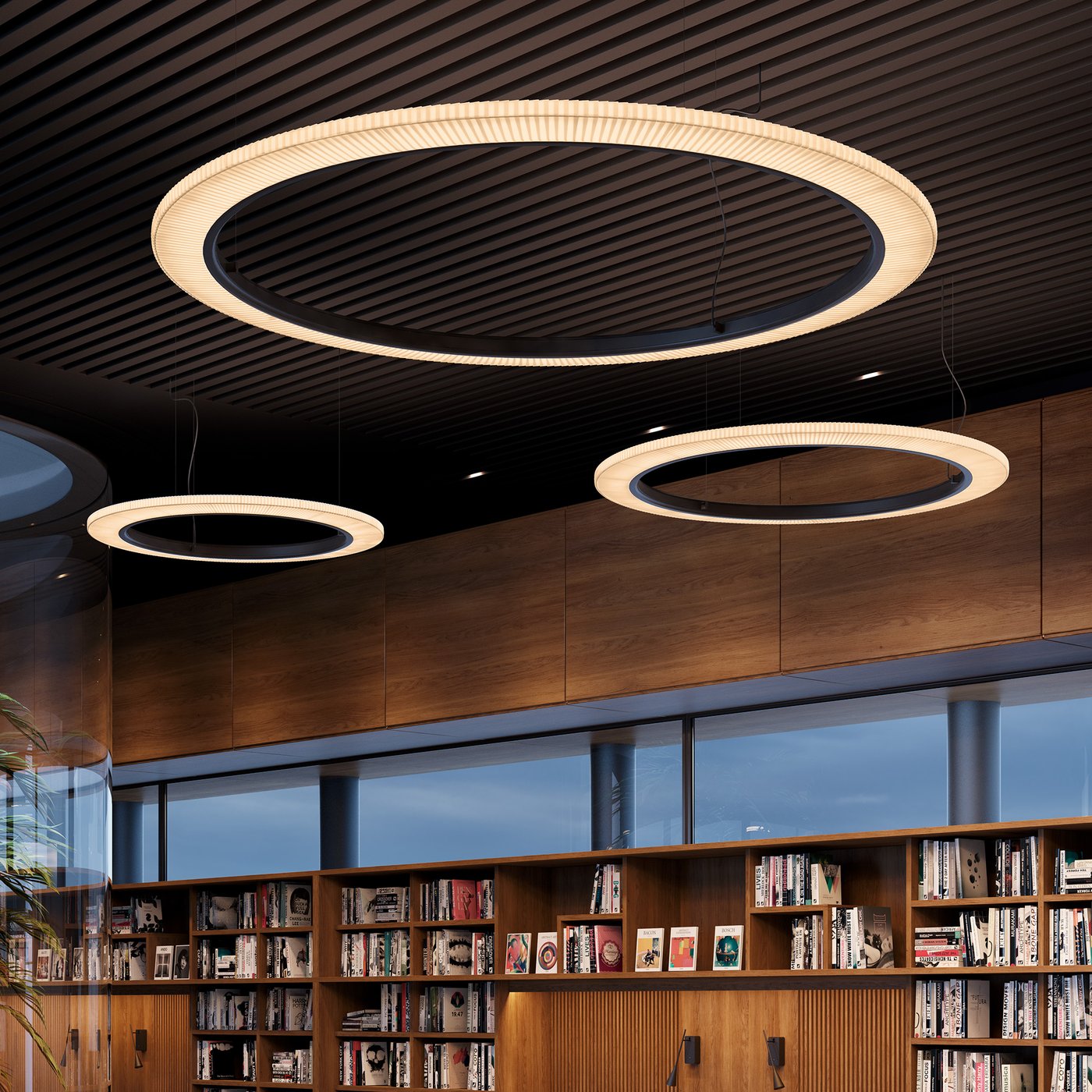 bover Roda S/ Suspension LED intensité lumineuse variable, crème ...