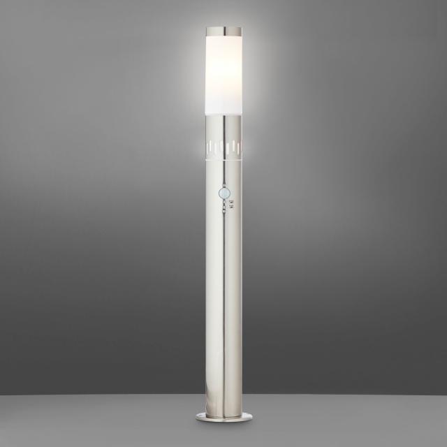 Brilliant Leigh LED bollard light with motion sensor