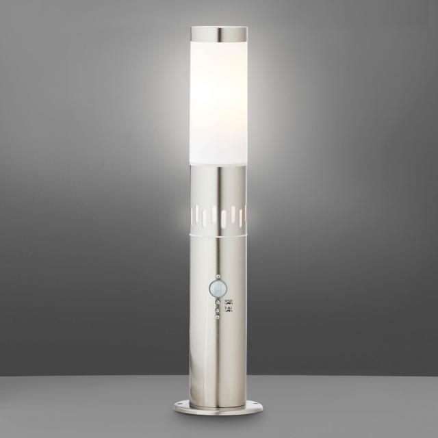 Brilliant Leigh LED pedestal light with motion sensor