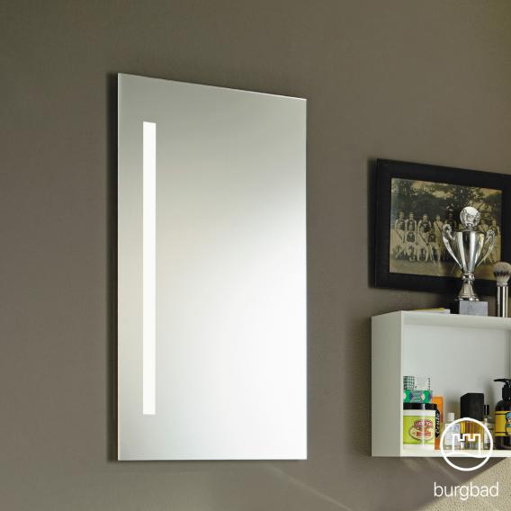 Burgbad Eqio mirror with vertical LED lighting