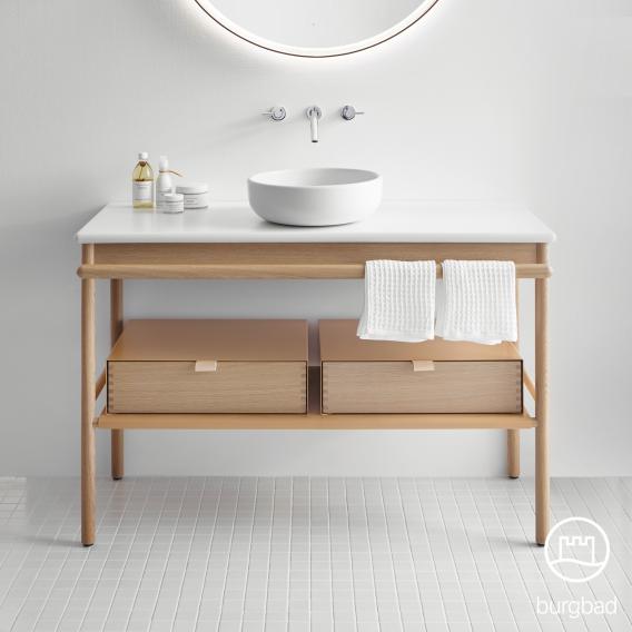 Burgbad Mya Countertop Washbasin With, Wooden Vanity Unit With Countertop Sink