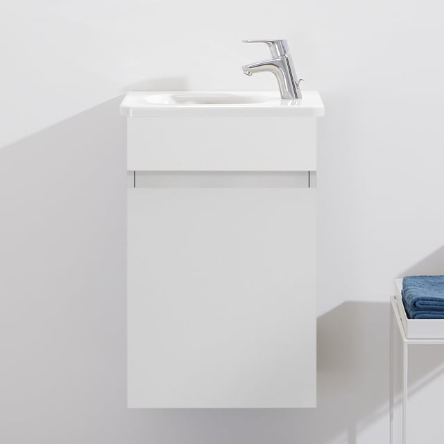 LAUFEN Pro S mobile con lavamani, 2 scomparti estraibili grigio