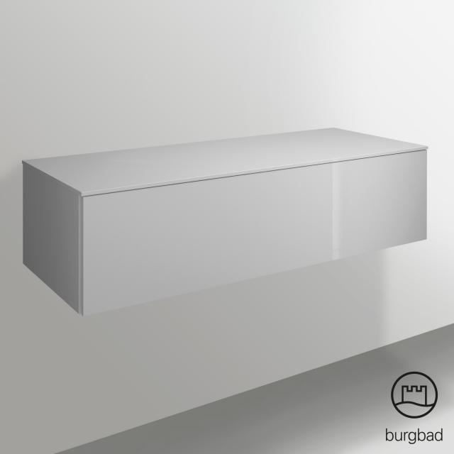 Burgbad Essence Buffet avec 1 tiroir Façade blanc ultra brillant/corps du meuble blanc ultra brillant