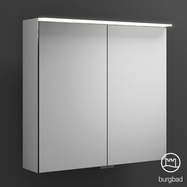 Burgbad Junit mirror cabinet with LED lighting with 2 doors without washbasin lighting