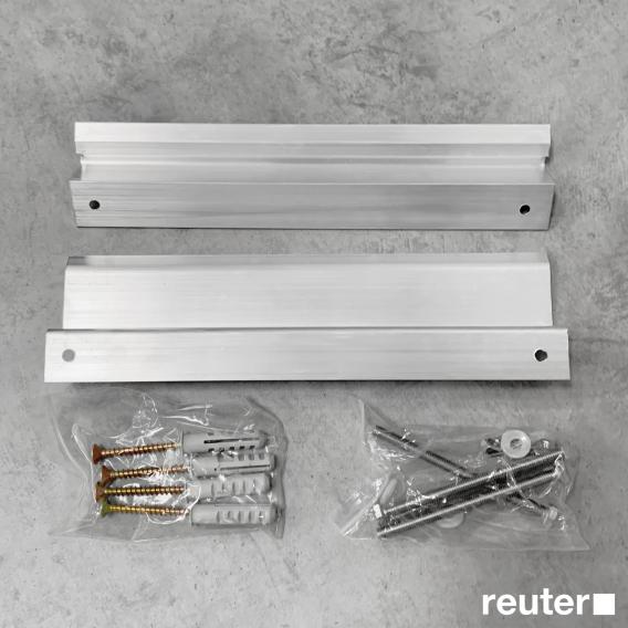 Corpotherma mounting set for infrared heating panels for ceiling mounting