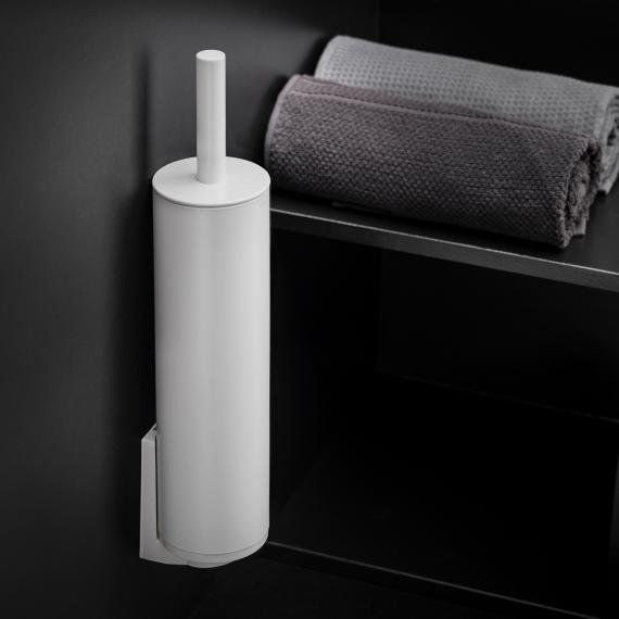Cosmic Black & White Garniture de brosse WC blanc mat
