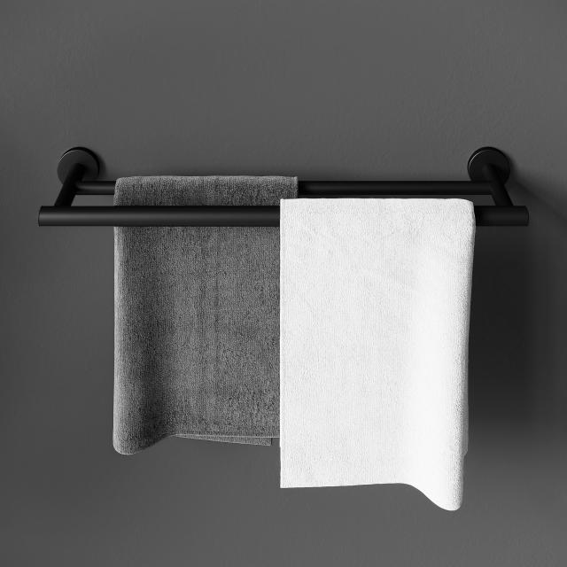 Cosmic Architect S+ double towel rail matt black