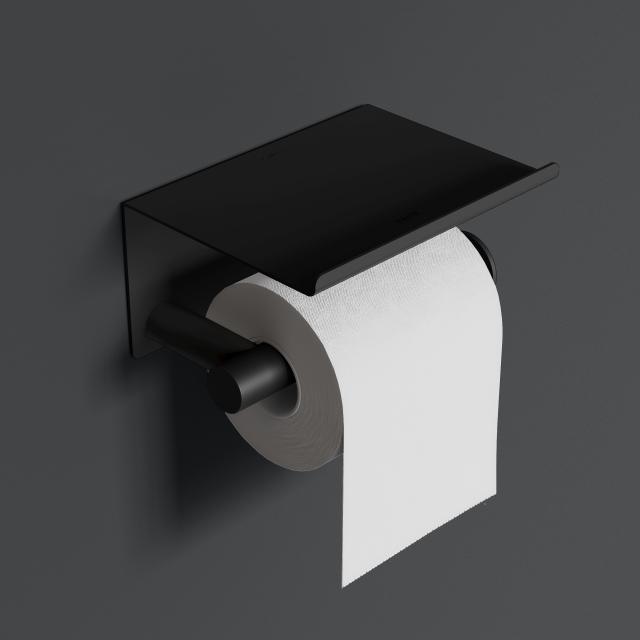 Cosmic Architect S+ Porte-papier toilette avec couvercle noir mat