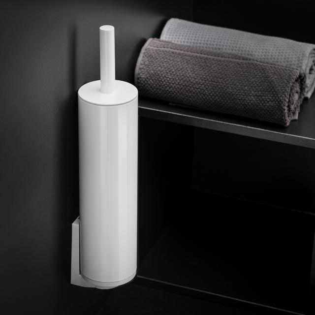 Cosmic Black & White Garniture de brosse WC blanc
