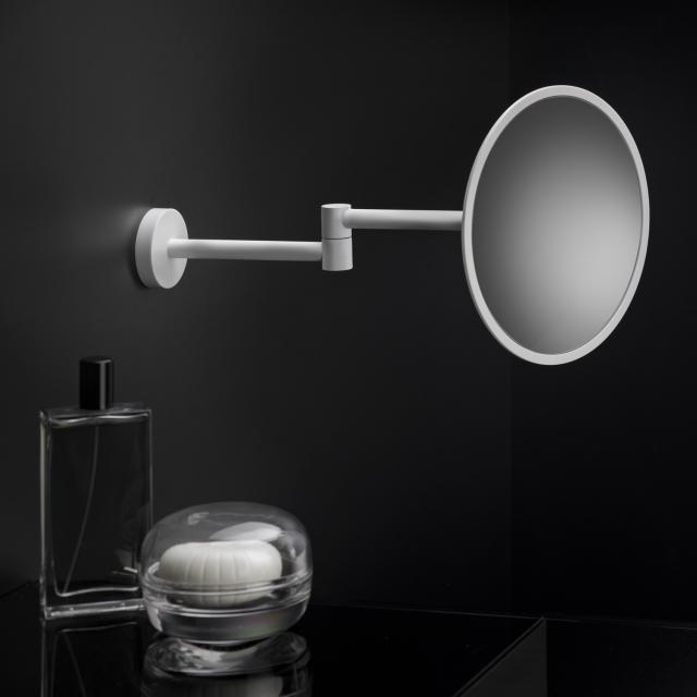 Cosmic Black & White Miroir cosmétique, grossissement x3 blanc mat