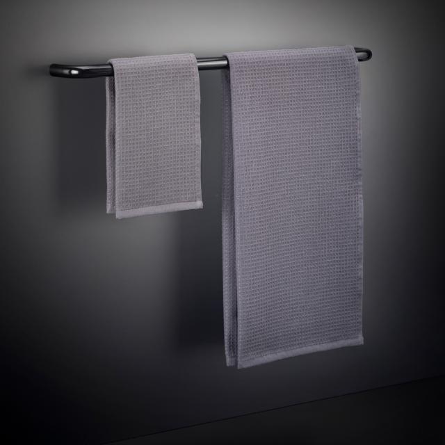 Cosmic Black & White towel rail black