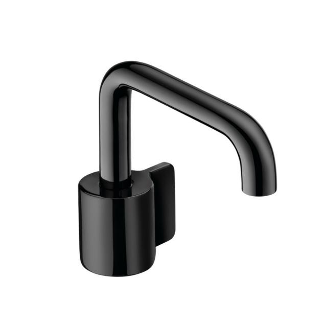 Cosmic Flow single lever basin mixer without waste set, projection: 170 mm, black gloss