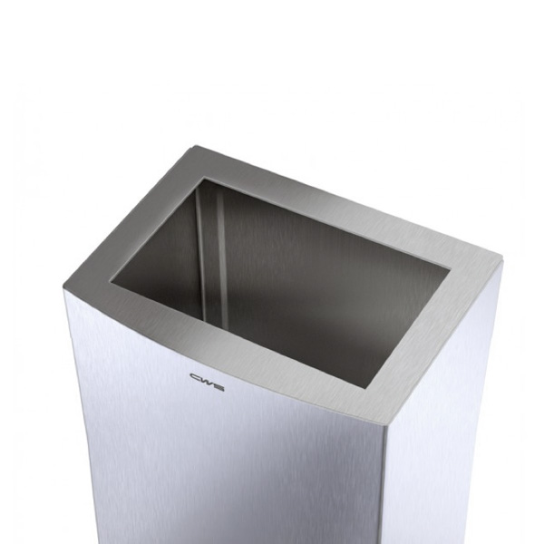 CWS ParadiseLine StainlessSteel open top cover for waste bin 25 l