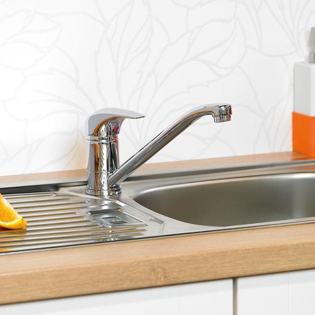 Damixa Space single-lever kitchen mixer tap, for low pressure