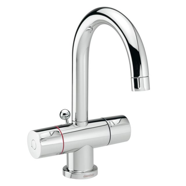 Damixa Titan basin fitting with swivel spout with pop-up waste set