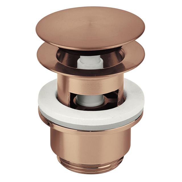 Damixa waste set with click function brushed copper