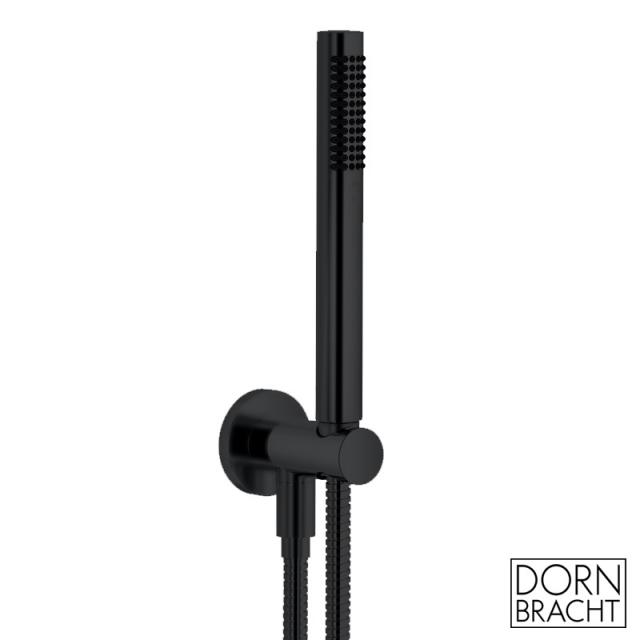 Dornbracht shower hose set with integrated shower bracket matt black