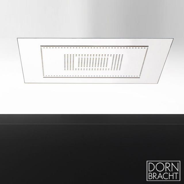 Dornbracht Water Modules Rainsky M rain panel for ceiling installation, manual control brushed stainless steel