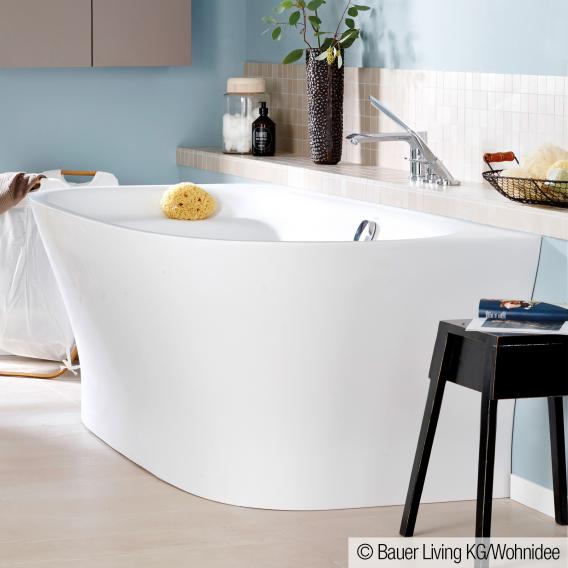 Duravit Cape Cod back-to-wall whirlbath with panelling with Air-System