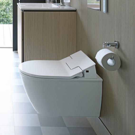 Duravit Darling New wall-mounted, washdown toilet with NEW SensoWash® Slim toilet seat, set white 25445900+6110000023 | REUTER