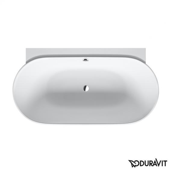 Duravit Luv back-to wall bath with panelling without tap holes in the bath rim