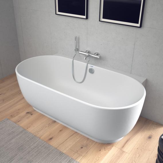 Duravit Luv back-to wall bath with panelling without tap holes in the bath rim