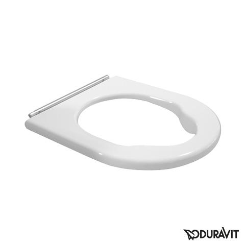 Toilet Seat Fits Duravit Me by Starck DESIGNE STAINLESS STEEL HINGES 