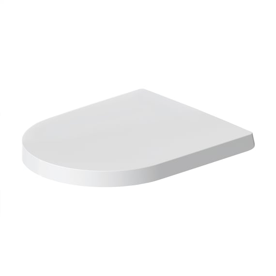Duravit Viu WC-Sitz In Weiß – Abnehmbar, Mit Edelstahl-Scharnieren, Ohne Absenkautomatik, Maße: 371x463x63 Mm