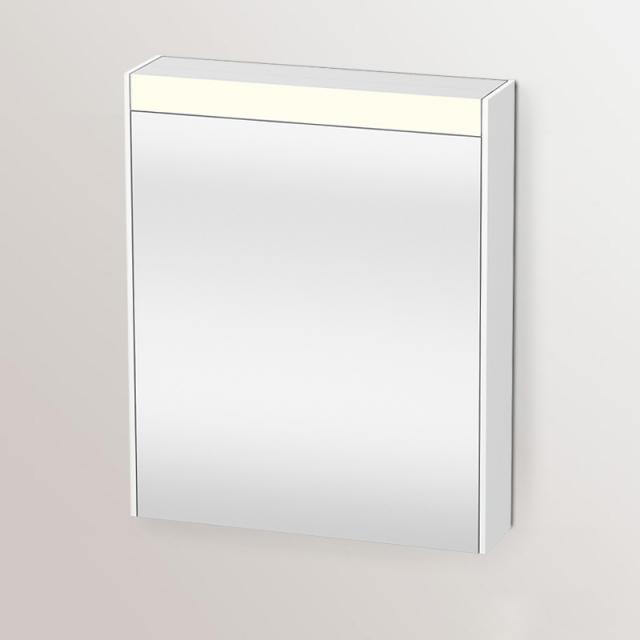 Duravit Brioso mirror cabinet with lighting and 1 door matt white