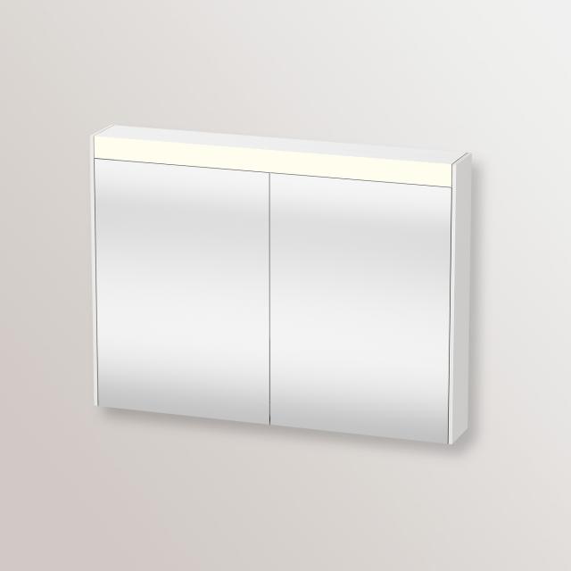 Duravit Brioso mirror cabinet with lighting and 2 doors white high gloss