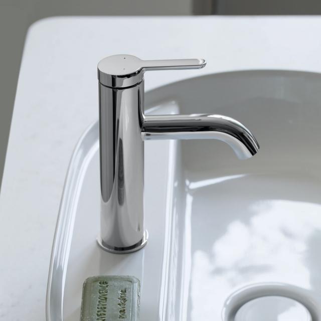 Duravit C.1 single lever basin fitting M without waste set, chrome
