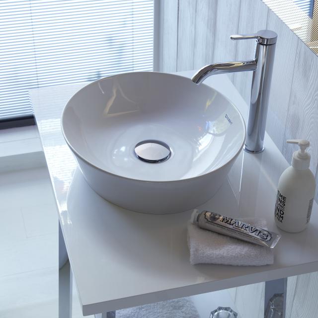 Duravit Cape Cod countertop washbasin white, with WonderGliss