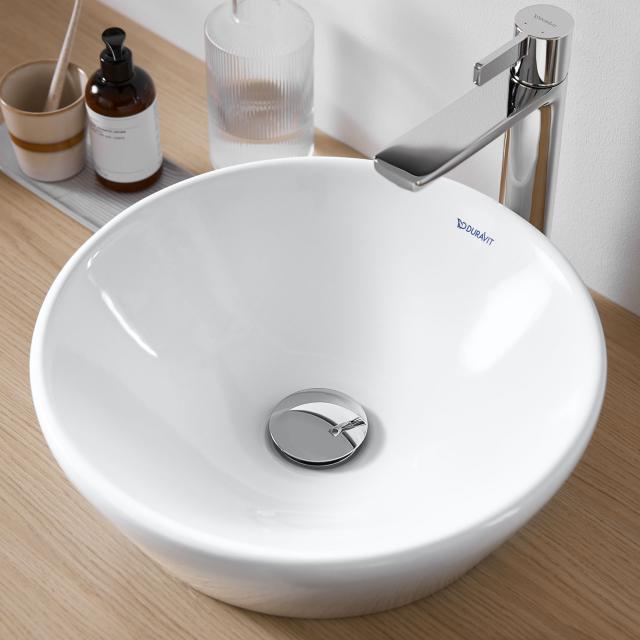 Duravit D-Neo countertop washbasin white, with WonderGliss