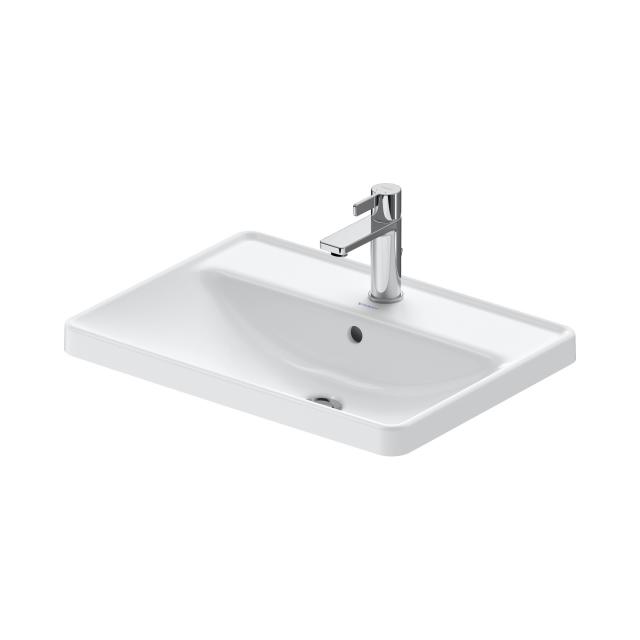 Duravit D-Neo drop-in washbasin white, with WonderGliss