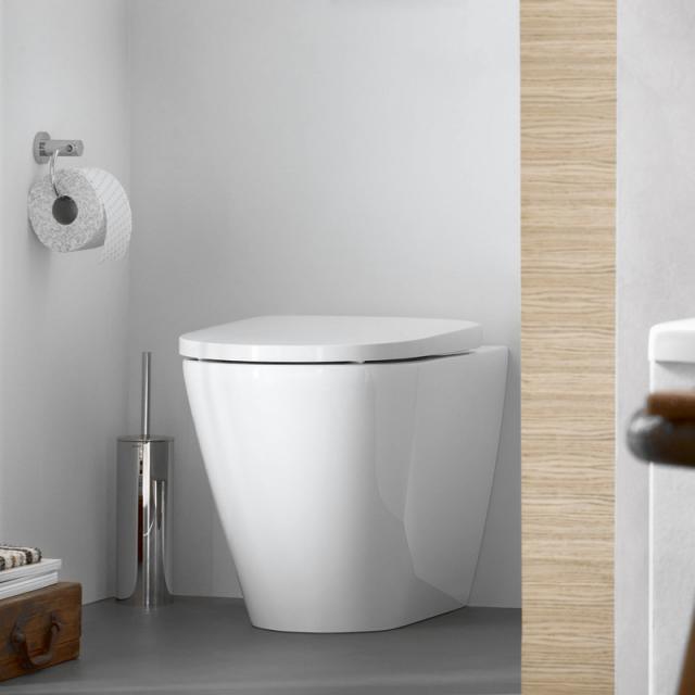 Duravit D-Neo floorstanding, washdown toilet, rimless, back-to-wall white, with WonderGliss